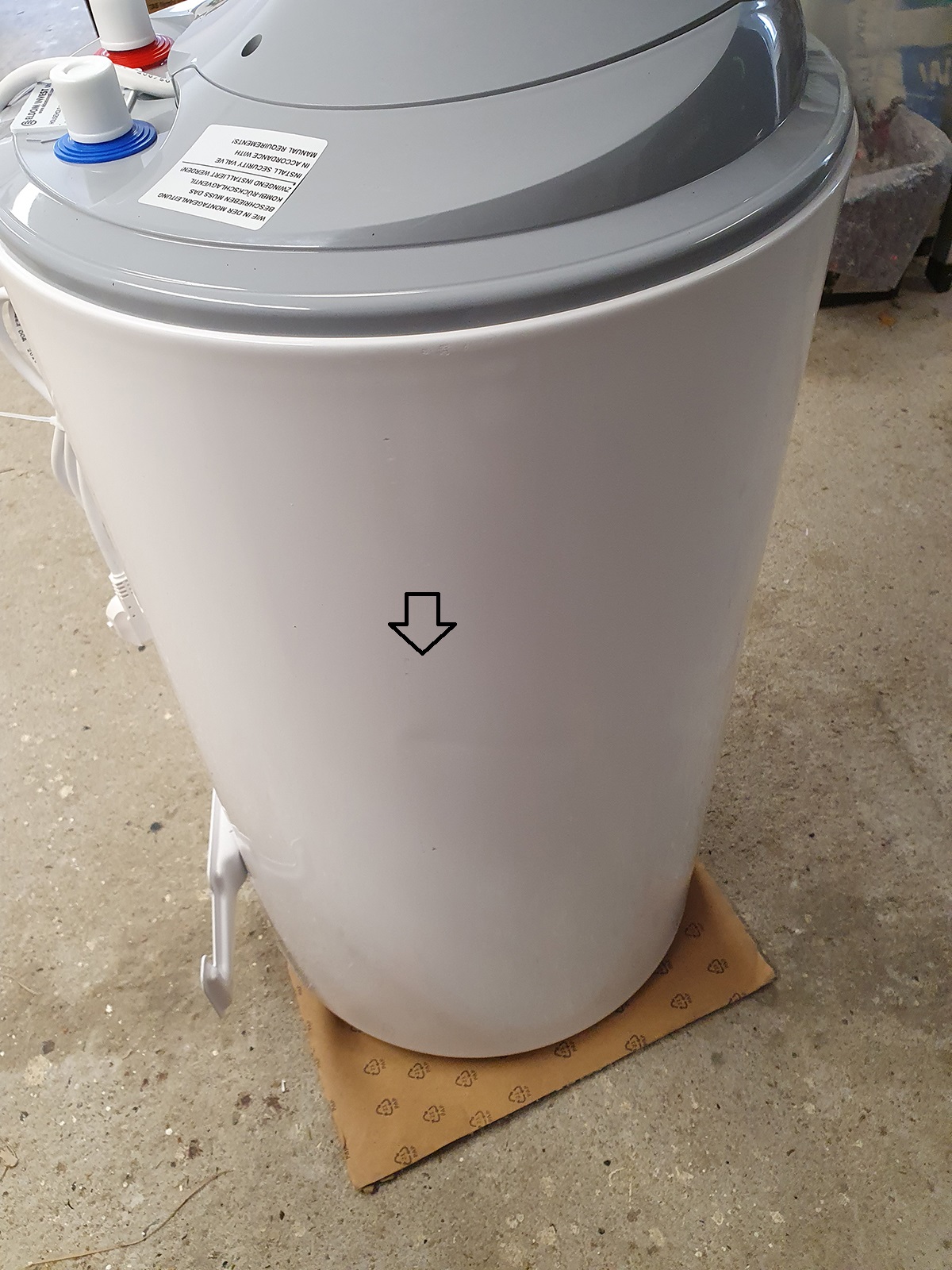 B-Ware Warmwasserspeicher Eldom Style Dry 50 Liter druckfest